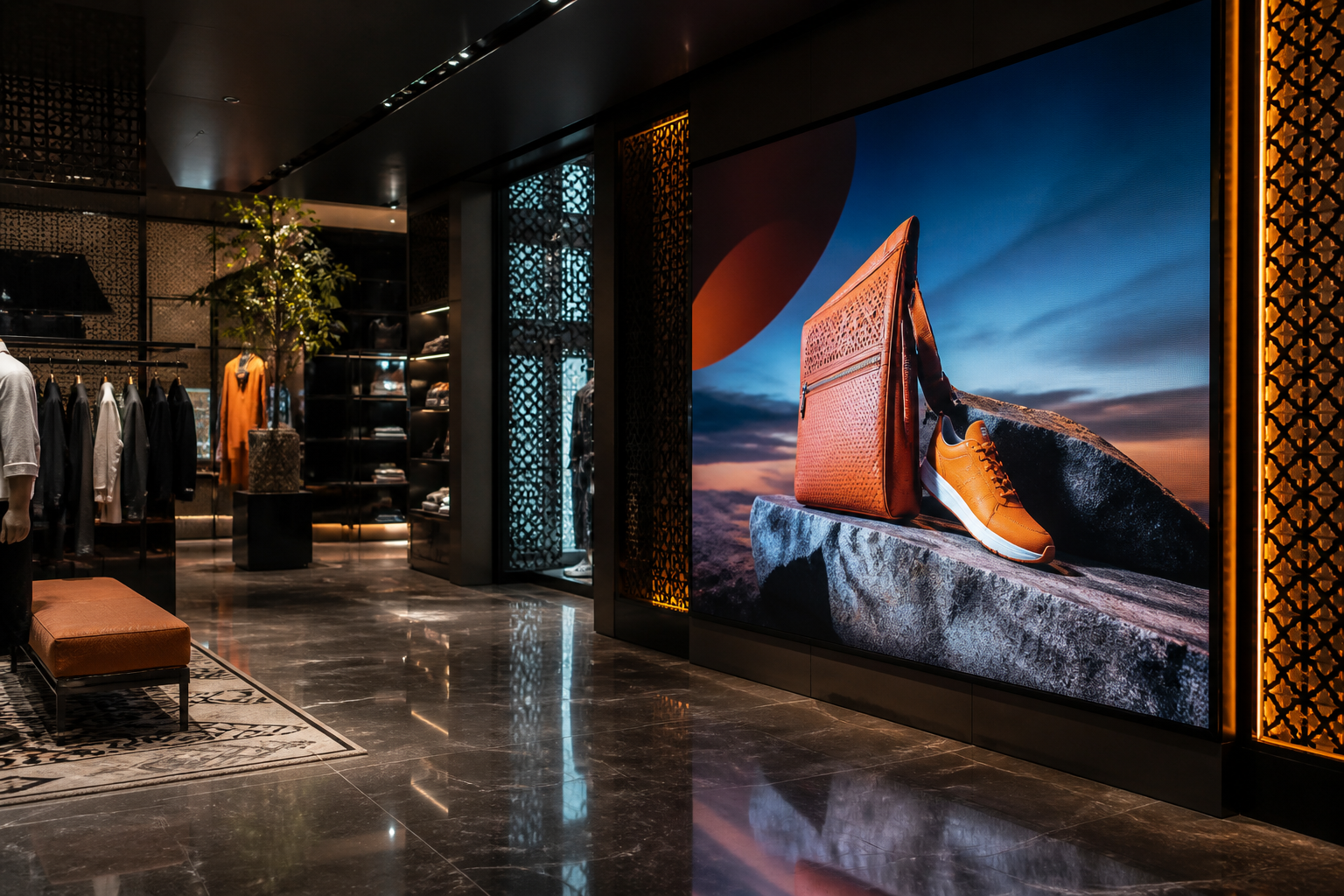Ecran LED pour boutique